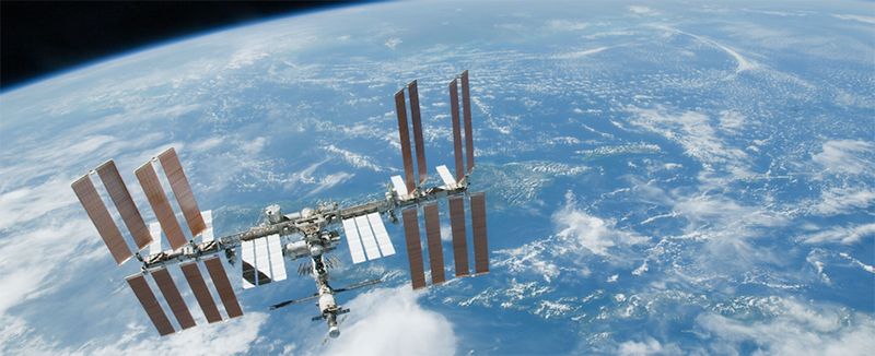 2. ISS Over Earth