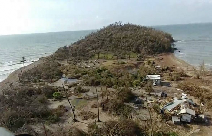 Cayo Santiago Island after Hurricane Maria
