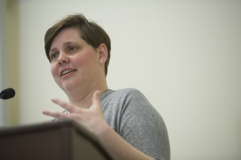 eynote speaker Stacey Ritz at the Feminist Research Institute symposium