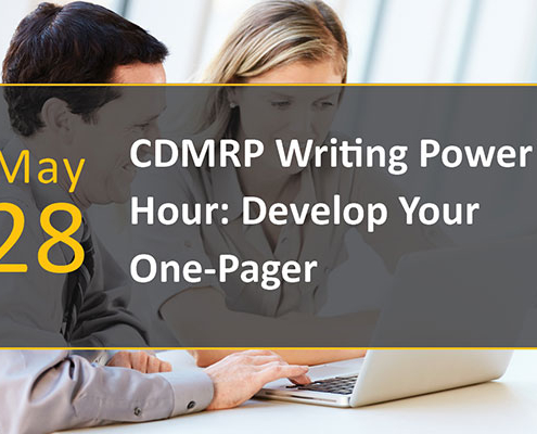 CDMRP Writing Power Hour: Develop Your One-Pager