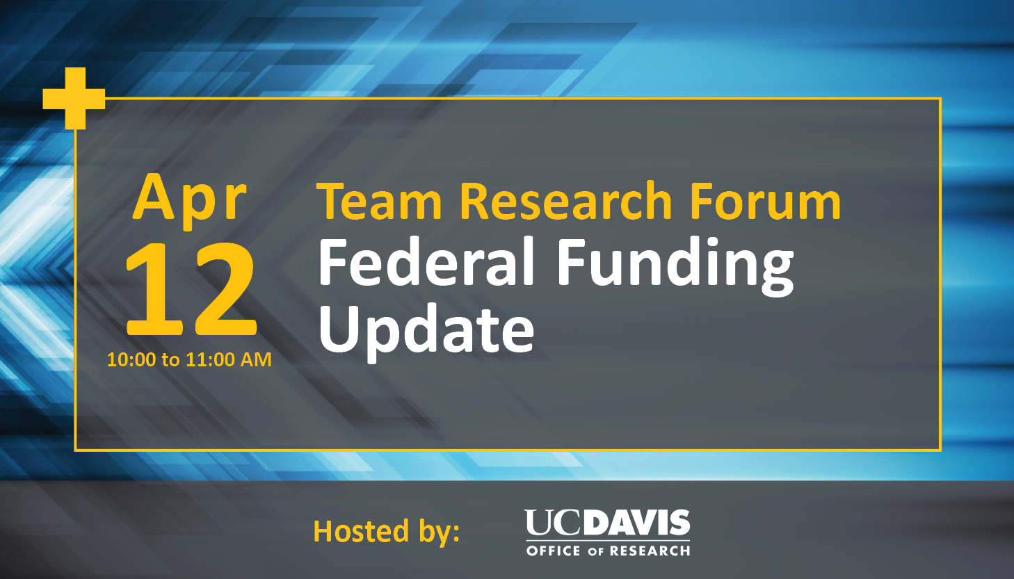 Team Research Forum: Federal Funding Update