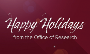 Happy Holidays from the Office of Research