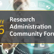 May 26: Join Us at the Research Administration Community Forum