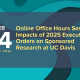 Online “Office Hours” Session: Impacts of the 2025 Executive Orders on Sponsored Research at UC Davis