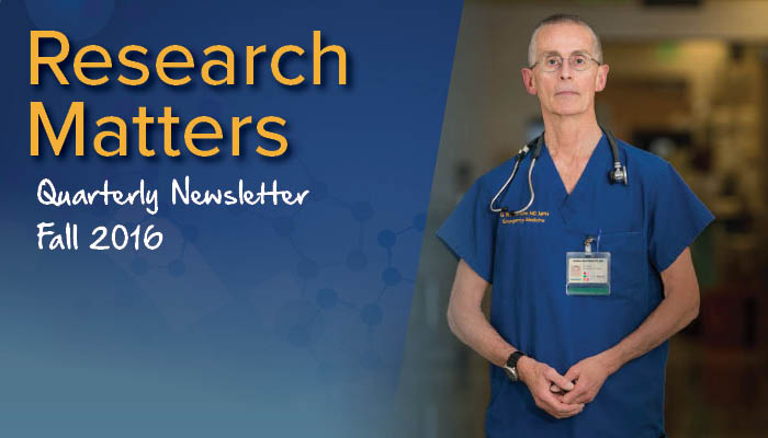 Research Matters Quarterly Newsletter Fall 2016