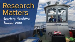 Research Matters Quarterly Newsletter Summer 2016