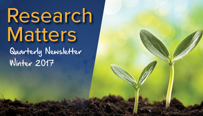 Research Matters Quarterly Newsletter Winter 2017